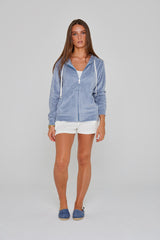 MILANO - Veste Capuche Zippé - Coupe Droite - Unisex - Gris Acier