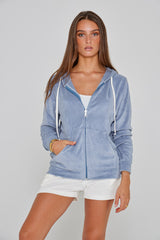 MILANO - Veste Capuche Zippé - Coupe Droite - Unisex - Gris Acier