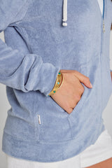 MILANO - Veste Capuche Zippé - Coupe Droite - Unisex - Gris Acier