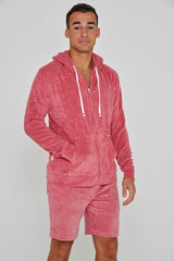 MILANO - Veste Capuche Zippé - Coupe Droite - Unisex - Corail