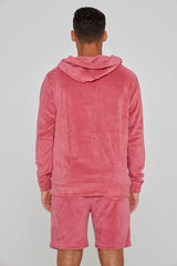 MILANO - Veste Capuche Zippé - Coupe Droite - Unisex - Corail