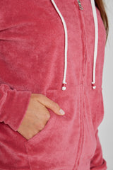 MILANO - Veste Capuche Zippé - Coupe Droite - Unisex - Corail