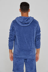 MILANO - Veste Capuche Zippé - Coupe Droite - Unisex - Indigo