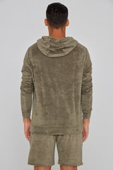 MILANO - Veste Capuche Zippé - Coupe Droite - Unisex - Kaki