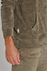 MILANO - Veste Capuche Zippé - Coupe Droite - Unisex - Kaki