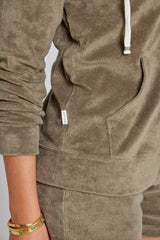 MILANO - Veste Capuche Zippé - Coupe Droite - Unisex - Kaki