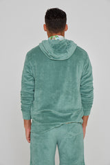 MILANO - Veste Capuche Zippé - Coupe Droite - Unisex - Vert Lagon