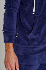 MILANO - Veste Capuche Zippé - Coupe Droite - Unisex - Bleu Marine