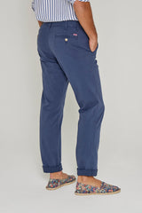 OFFICIER – Pantalon Chino coton Stretch Coupe droite – Homme – Bleu marine