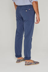 OFFICIER – Pantalon Chino coton Stretch Coupe droite – Homme – Bleu marine