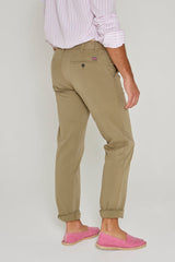 OFFICIER – Pantalon Chino coton Stretch Coupe droite – Homme – Kaki