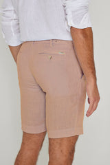OTMANL – Bermuda Lin Coupe droite – Homme – Beige