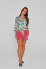 PAPAYO – Short coton Coupe droite – Femme – Corail