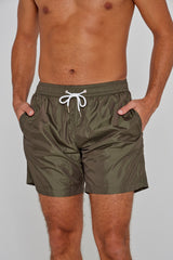 SISLEY – Maillot De Bain Polyamide Coupe Droite – Homme – Kaki