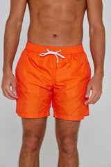 SISLEY – Maillot De Bain Polyamide Coupe Droite – Homme – Orange
