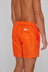 SISLEY – Maillot De Bain Polyamide Coupe Droite – Homme – Orange