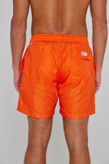 SISLEY – Maillot De Bain Polyamide Coupe Droite – Homme – Orange