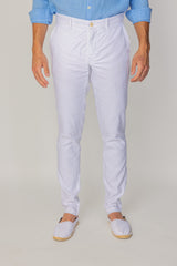 MARBELLA – Pantalon Lin & Coton – Homme - Blanc