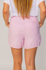 EMY – Stretch cotton shorts Slim fit – Women – Green/Navy blue Gold