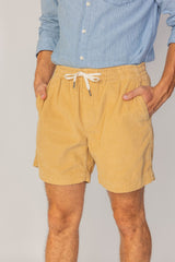 HARPER - Short Velours Côtelé Coton Coupe Loose – Homme - Beige