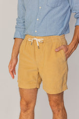 HARPER - Short Velours Côtelé Coton Coupe Loose – Homme - Beige