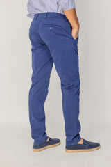 BRISTOL – Pantalon Chino Coton Stretch Coupe Regular Fit – Homme - Bleu Marine