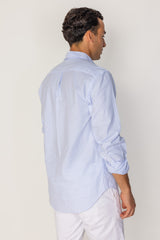 BARCLAY – Long-sleeved linen shirt, straight cut – Men’s – Havana