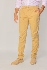 BRISTOL – Pantalon Chino Coton Stretch Coupe Regular Fit – Homme - Beige