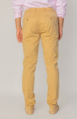 BRISTOL – Pantalon Chino Coton Stretch Coupe Regular Fit – Homme - Beige