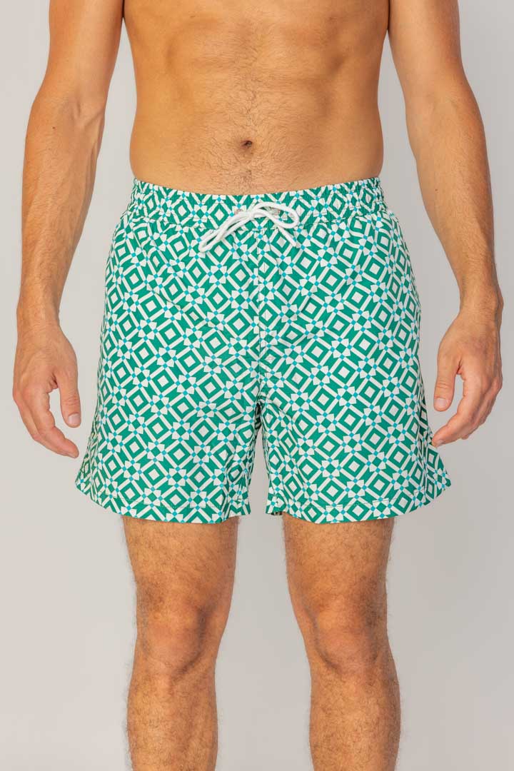 OTMAN – Straight cut cotton Bermuda shorts – Men – Khaki