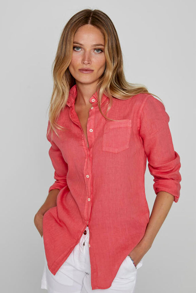 River Island Plus - Robe longue en mousseline - Corail River Island Plus - Robe longue en mousseline - Corail