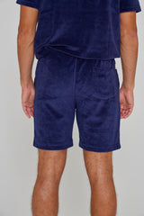 OTMAN – Straight cut cotton Bermuda shorts – Men – Royal blue