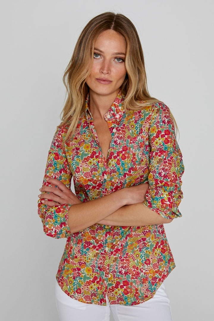LOUISE – Liberty Shirt Long Sleeves Slim Fit – Women – Margaret Annie 037A