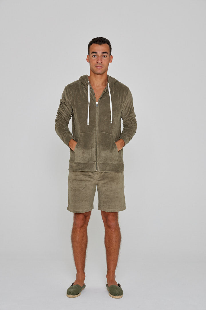 BARCLAY – Long-sleeved linen shirt, straight cut – Men’s – Havana
