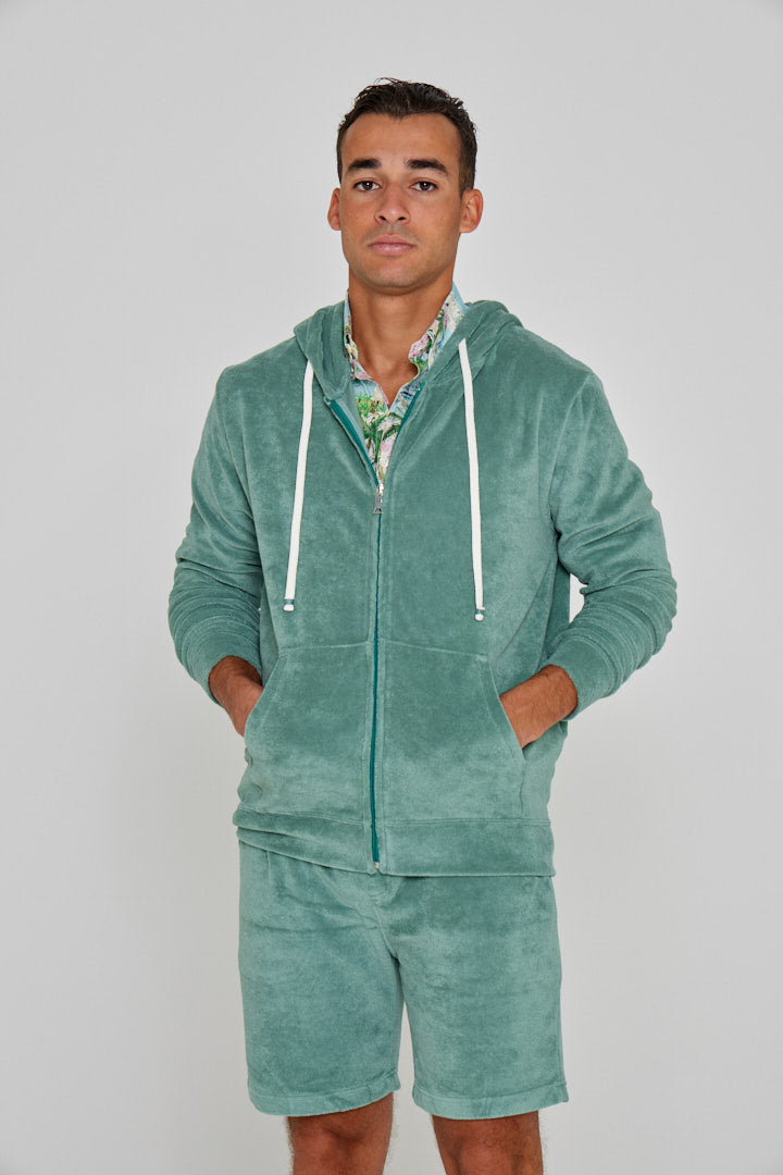 BARCLAY – Long-sleeved linen shirt, straight cut – Men’s – Havana
