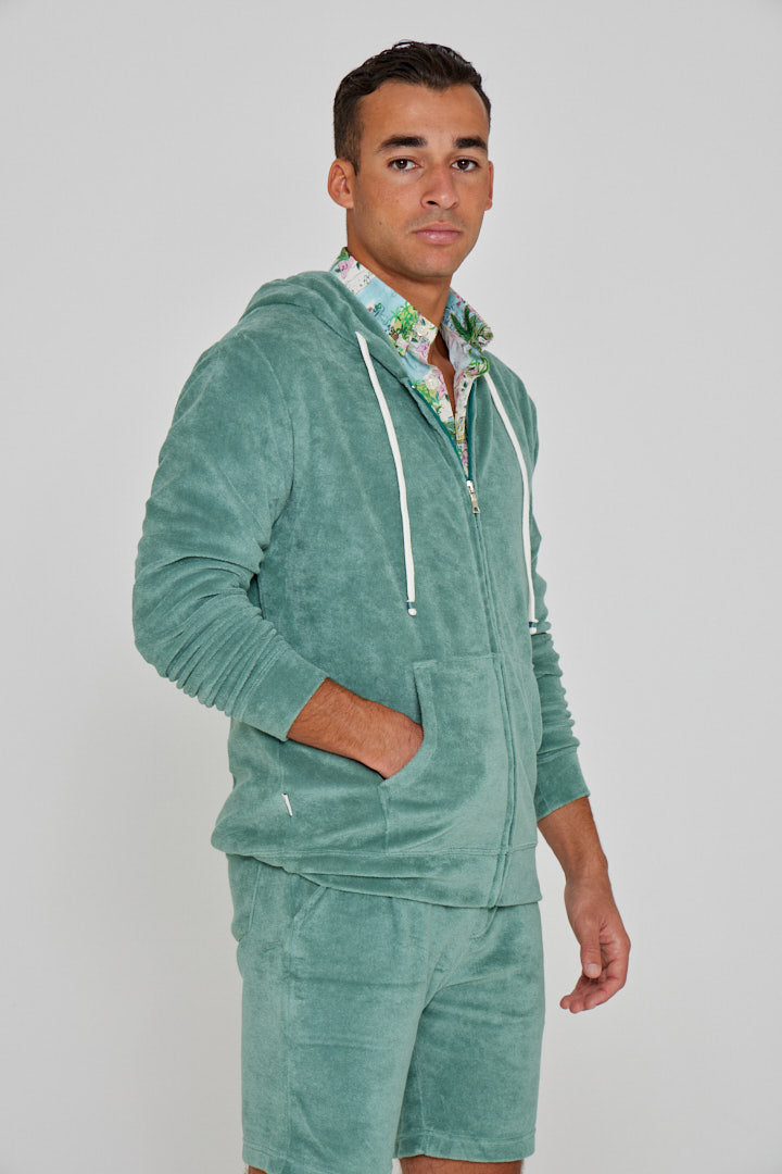 BARCLAY – Long-sleeved linen shirt, straight cut – Men’s – Havana