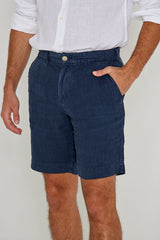 OTMAN – Straight cut cotton Bermuda shorts – Men – Khaki